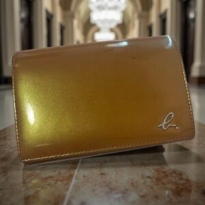 Agnes B. Voyage kisslock Copper shimmery Brown/Green Wallet